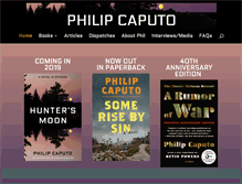 Tablet Screenshot of philipcaputo.com